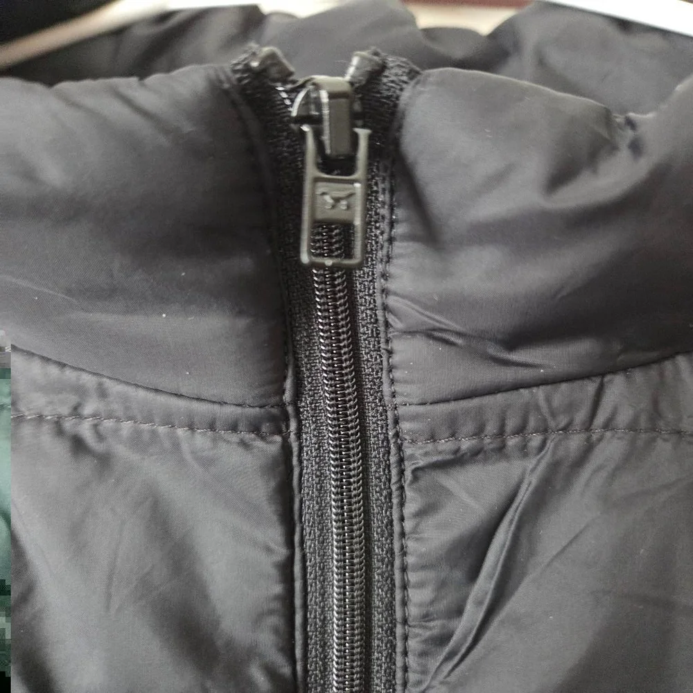 Women's PINK Victoria's Secret Black Puffer Jacket L - Picture 3 of 11